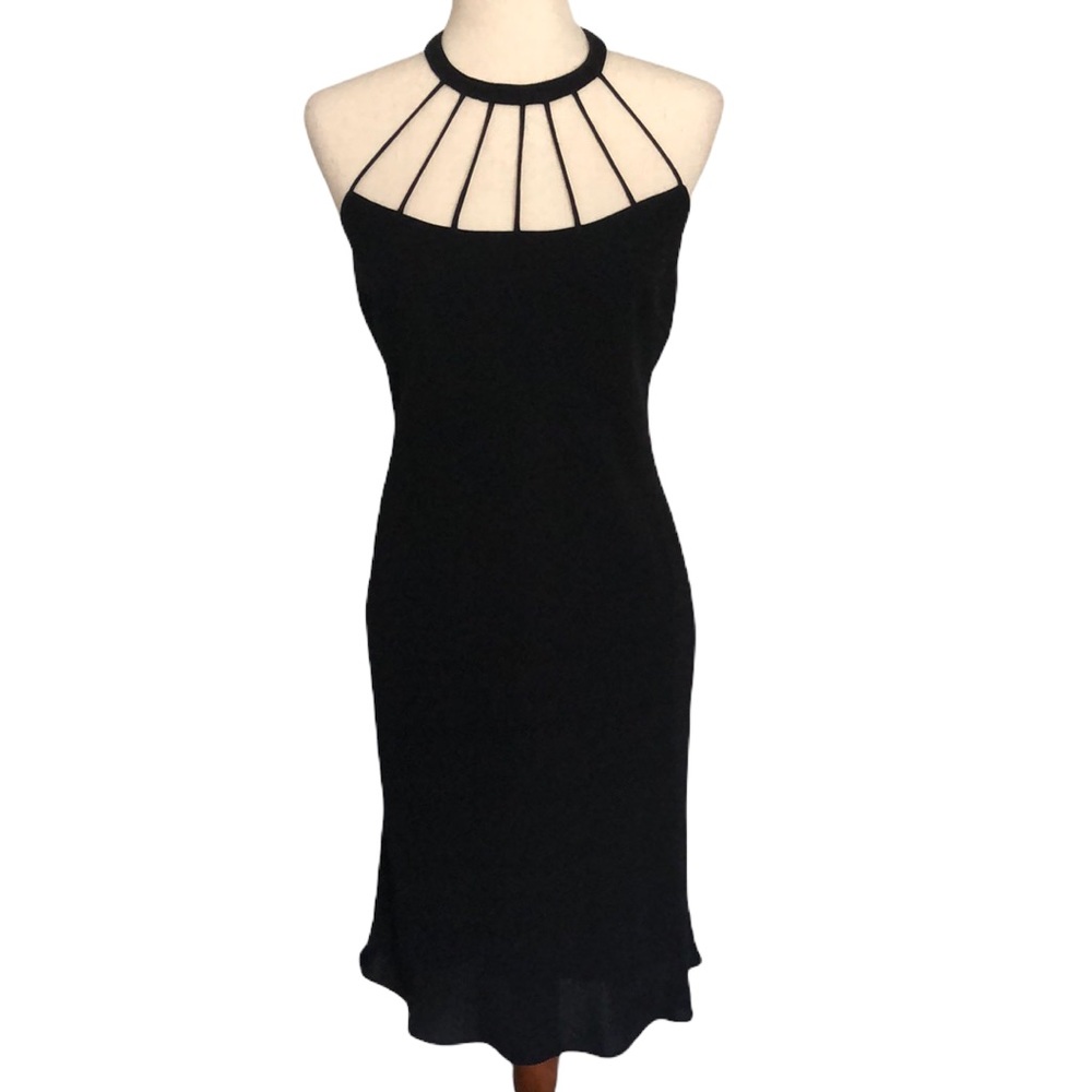 Evan Picone Strappy Little Black Dress Size 8
